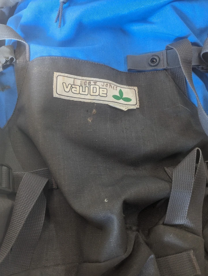 Mochila grande Vaude azul y gris Foto 2 de 3