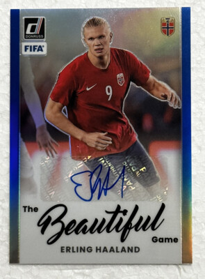 2022-23 ERLING HAALAND DONRUSS SOCCER BEAUTIFUL AUTO NORWAY 9/49 
