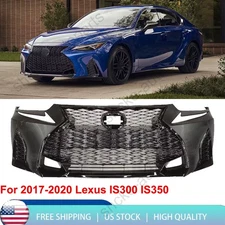 Front Bumper Cover Kit For 2017-2020 Lexus IS IS300 IS350 to 21 F-Sport Style