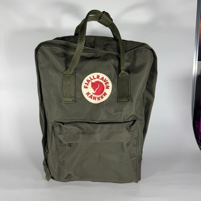 FJALLRAVEN KANKEN Backpack Forest Green Carry HandLes And Adjustable Straps