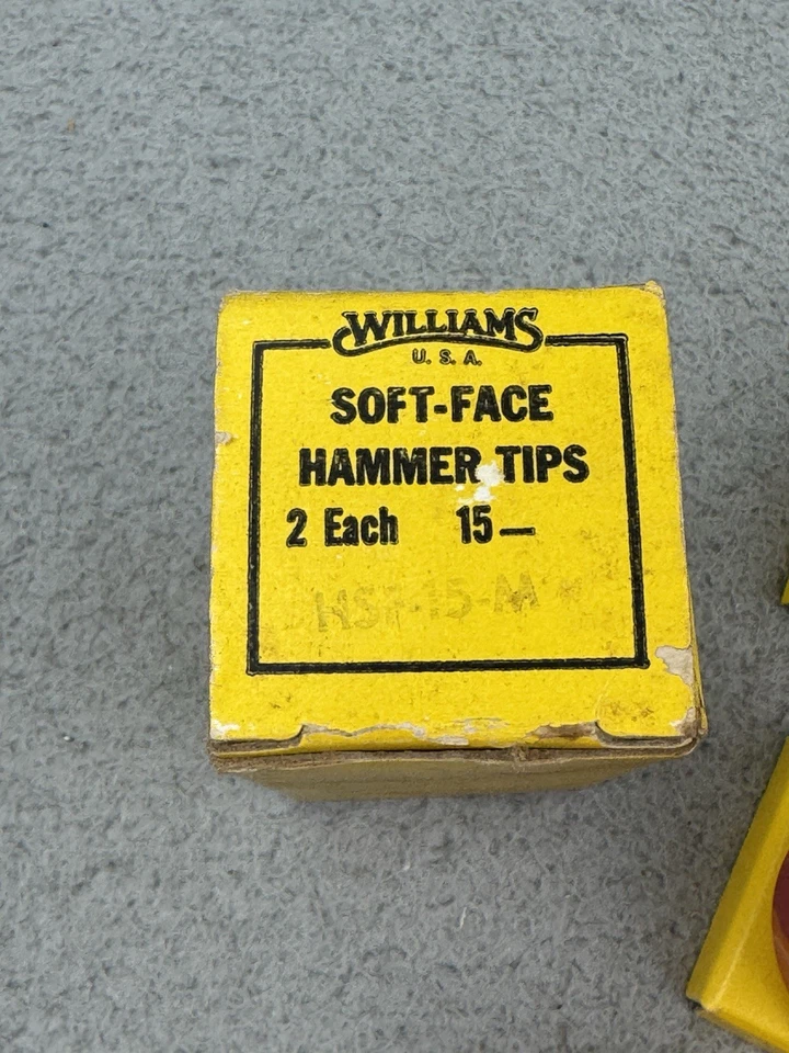 Williams HSF-15-M puntas de martillo de cara suave 1-3/8" Nuevo de Lote Antiguo EE. UU. Lote de 5 *Un defecto Foto 3 de 4