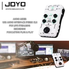 JOYO Audio Mixer USB Audio Interface Stereo XLR+48V Phantom Power Mixer for Live