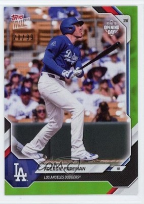 2026 Topps Now Road to Opening Day Green Foil 20/99 Freddie Freeman #OD-273 1v1q