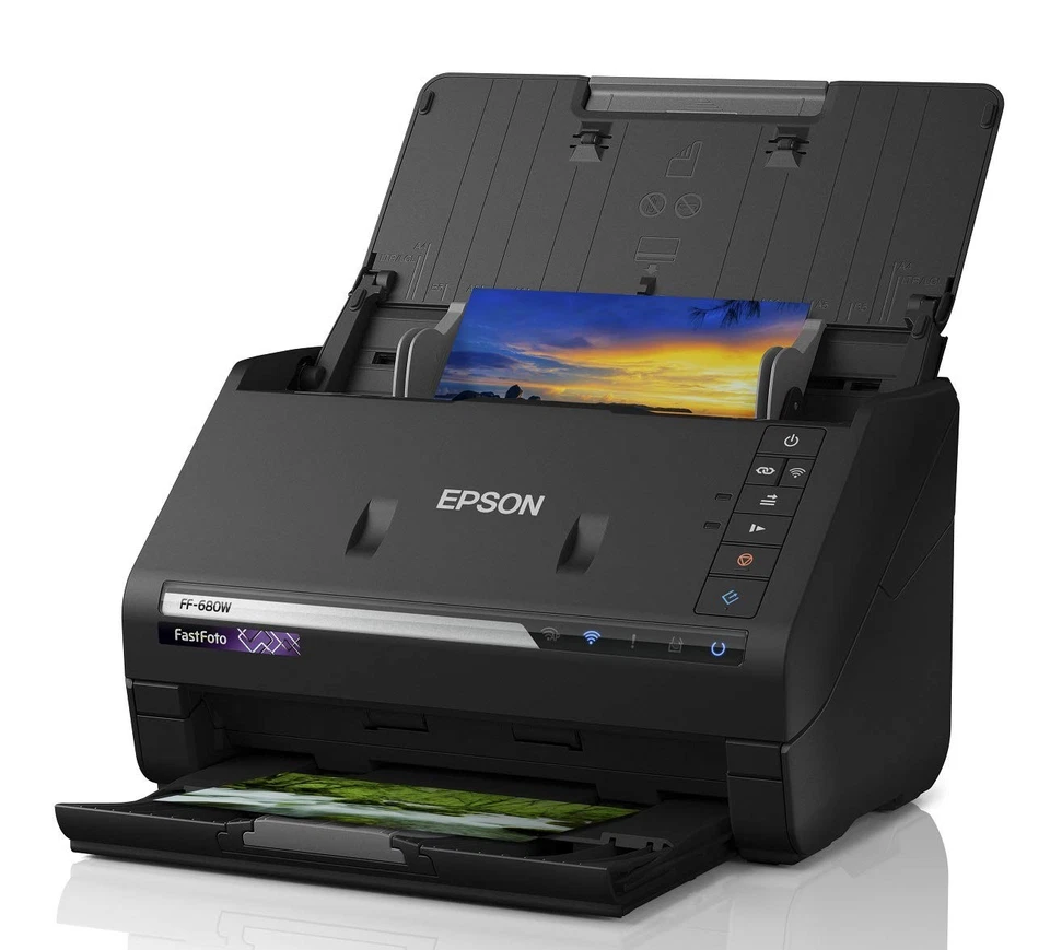 Epson FF-680W A4 Sheet-Fed Photo Scanner WiFi USB High Speed 36 Photos - Image 2 of 4