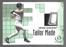 Todd Helton HOF 2001 Fleer Legacy Memorabilia Patch