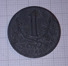 Nebengebiete Drittes Reich Protektorat Böhmen und Mähren 1 Krone 1944
