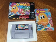 Q*bert Qbert 3 Super Nintendo SNES CIB Authentic & Tested