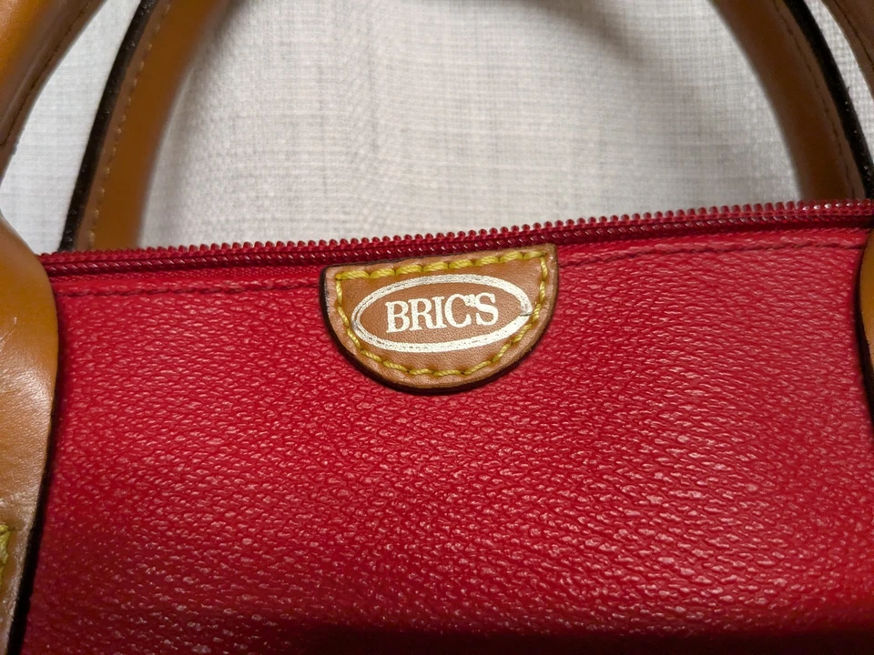 Bolso de equipaje de mano de viaje Bric's de colección correa ajustable cuero vegano  Foto 2 de 4