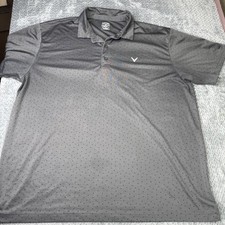 Callaway Polo Shirt Men's 2XL Gray Opti Dri Golf Performance