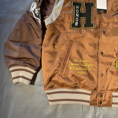 Nike Air Jordan X Honor The Gift Varsity Jacket Brown DX6243-204