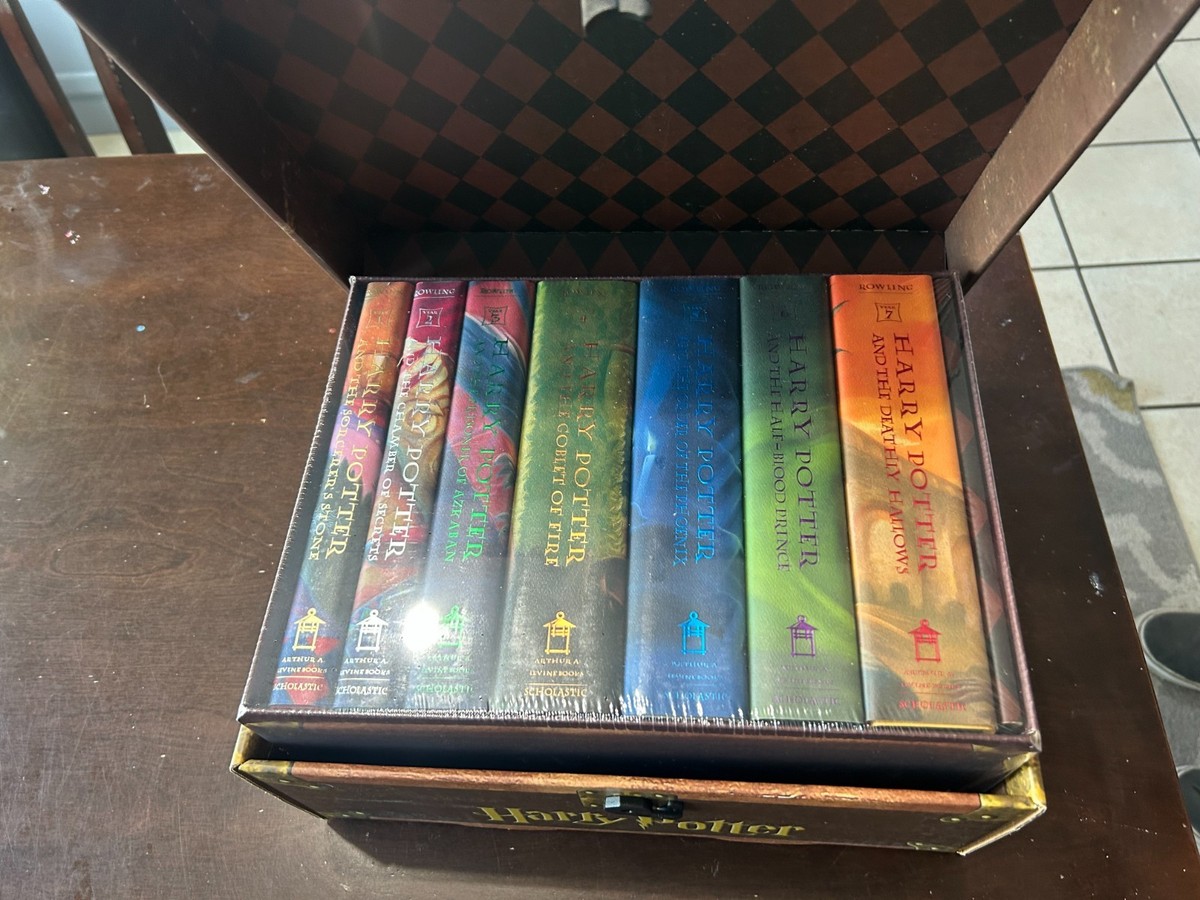 Harry Potter 1-7 Books Set Collectible Chest Box for sale online