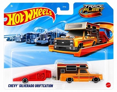 HOT WHEELS CHEVY SILVERADO DRIFTCATION CAMPER TRACK FLEET 2026