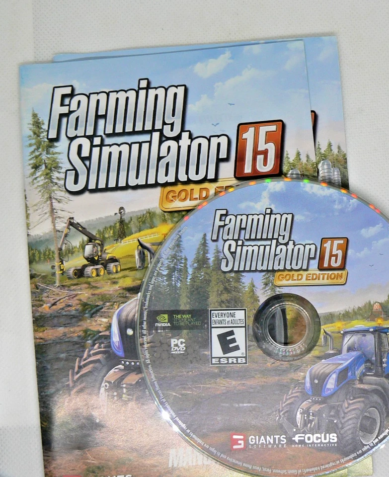 Farming Simulator 15 Gold Edition (PC DVD-ROM) | Complete w/ Case, Manual & Disk - Image 3 of 3