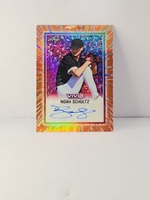 2025 Leaf Vivid Noah Schultz Base Auto Orange #d/4