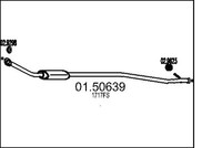 MTS MittelschalldäMpfer SchalldäMpfer FüR CitroëN Xsara Picasso N68 01.50639