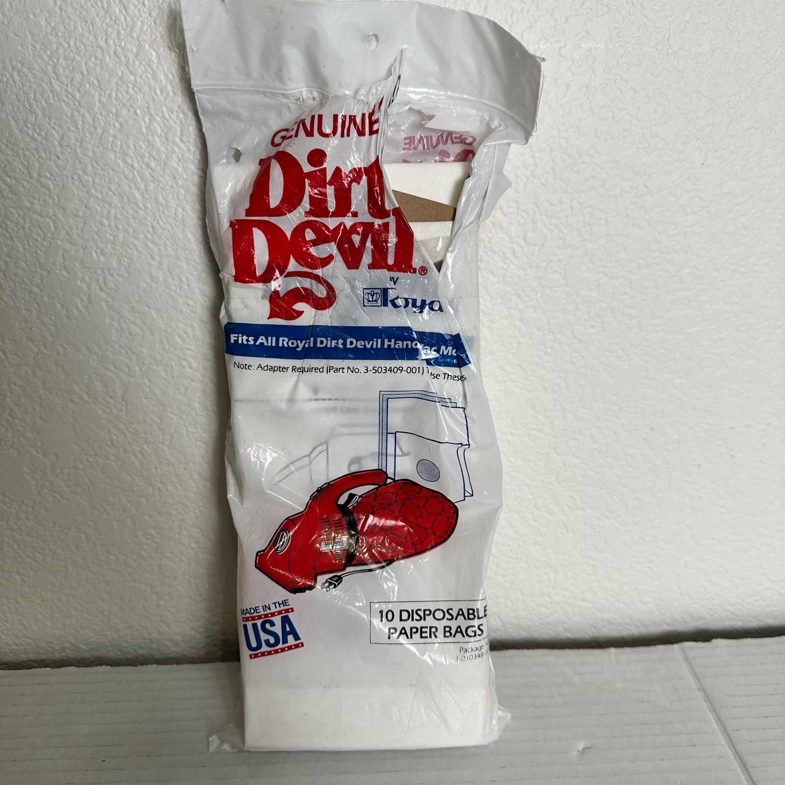 Genuine Dirt Devil Royal Hand Vac Vacuum Cleaner Bags 10 Disposable Bags OpenBox