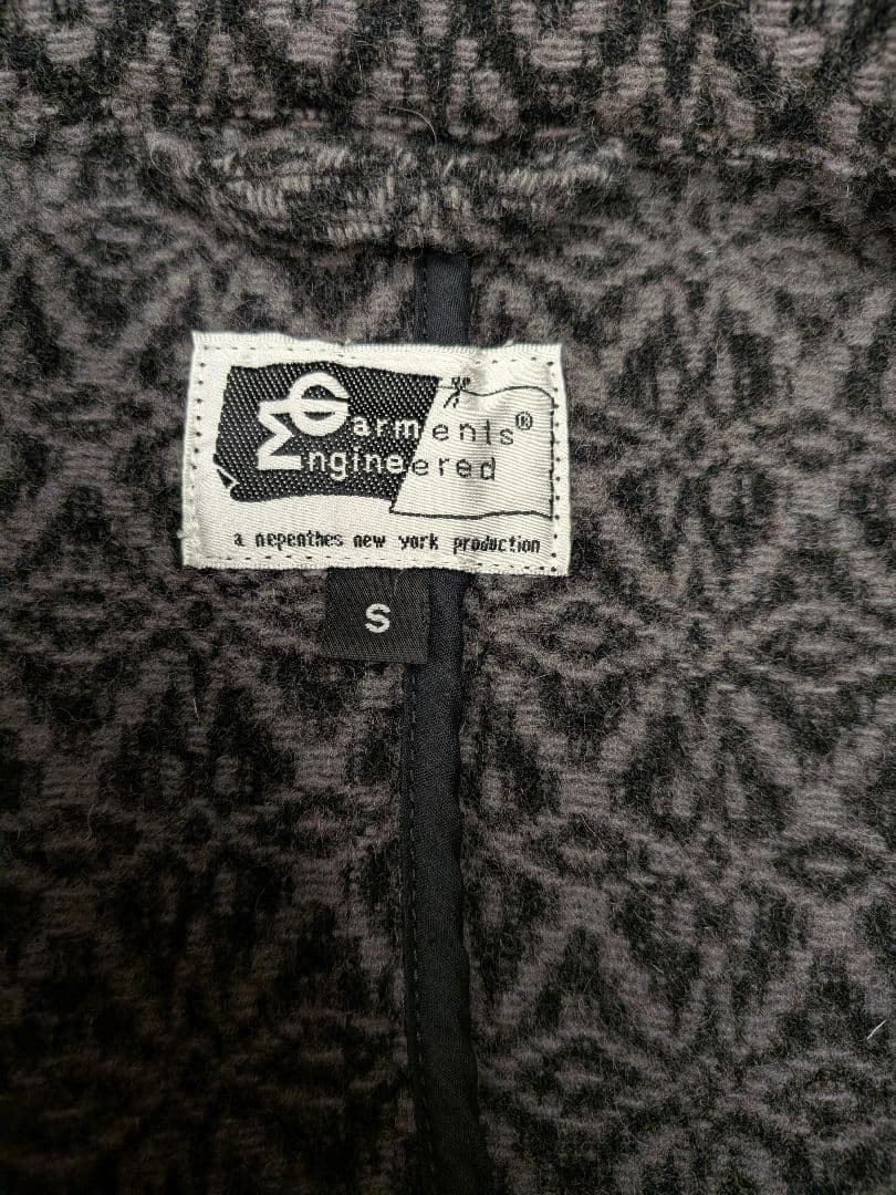 Engineered Garments All-Over Pattern Wool Jacket … - image 2