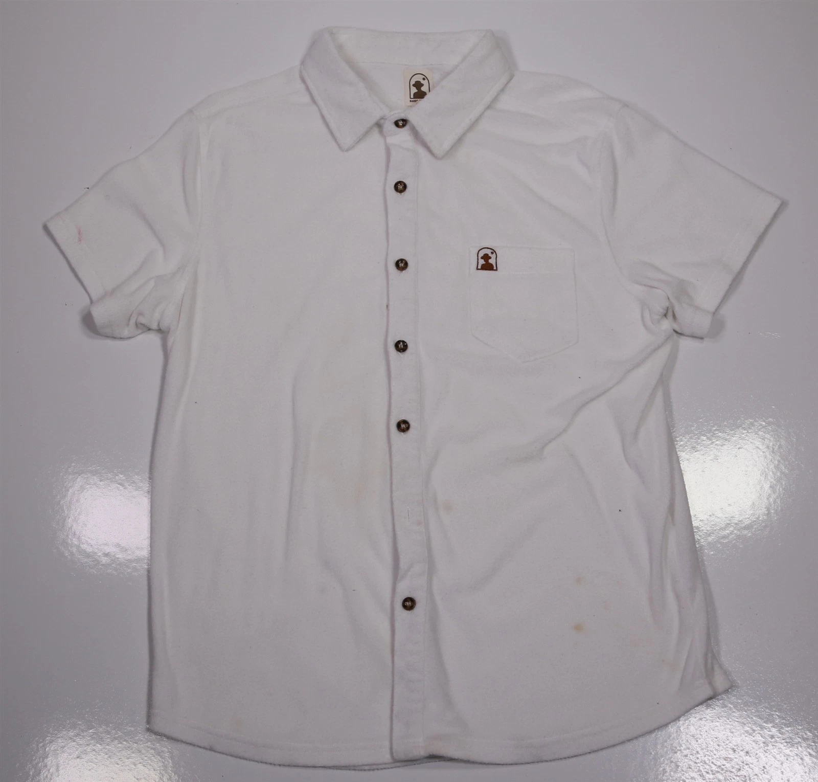 Dandy Del Mar White Terry Cloth Short Sleeve Button-Up Beach Pool Shirt Mens XL
Opens in a new windo