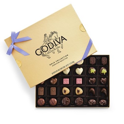 Godiva Gold Assorted Chocolate Gift Box, Belgian Dark & Milk Chocolates with ...