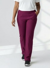 Carhartt Force Modern Fit Straight Leg Pant Scrubs Wine Red Womens Petite Sz 3XL