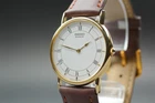 Seiko Gold Roman Mens Qz Watch New Batt 5Y30-700B Vintage 1999 N MINT JAPAN