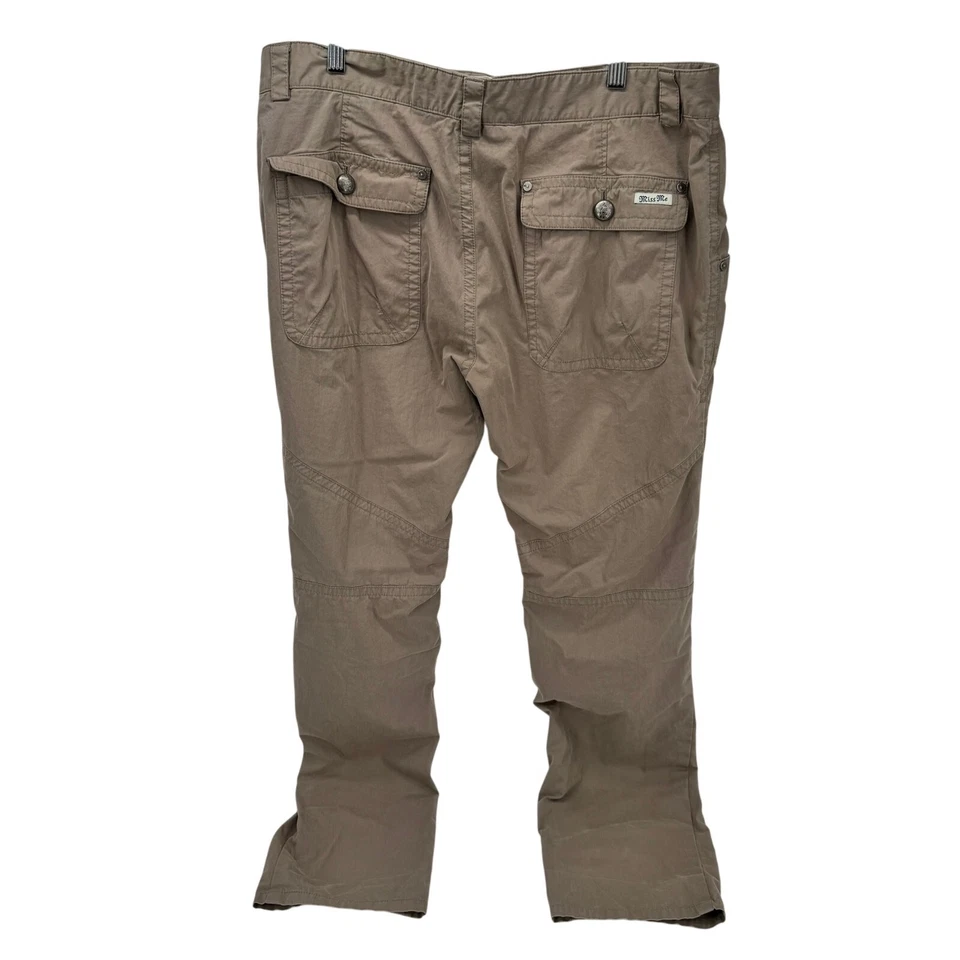 Miss Me Pants Womens 30 (36x31 ACTUAL) Khaki Tan Cargo CP1243 + Pockets Coastal  - Image 3 of 4