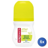 6X Bundle Borotalco Deodorante Roll-On Attivo Giallo