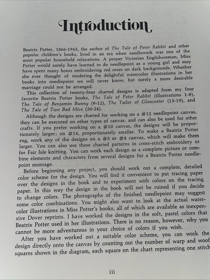 Needlepoint Designs After Illustrations by Beatrix Potter Charted for Easy Use - Image 4 of 4