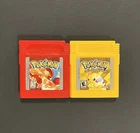Pokemon Red & Yellow Version Nintendo Game Boy Authentic Cartridges Only