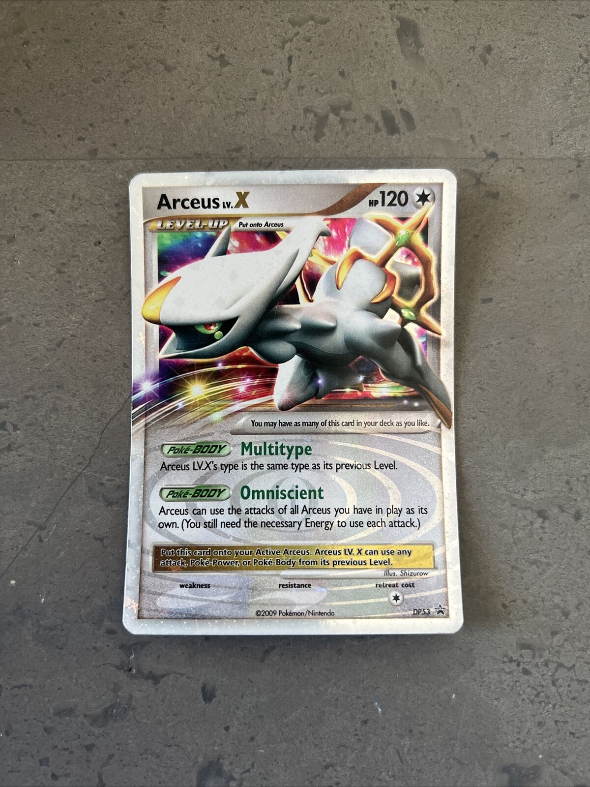 Pokemon TCG Arceus LV.X DP Black Star Promo DP53 Holo LP