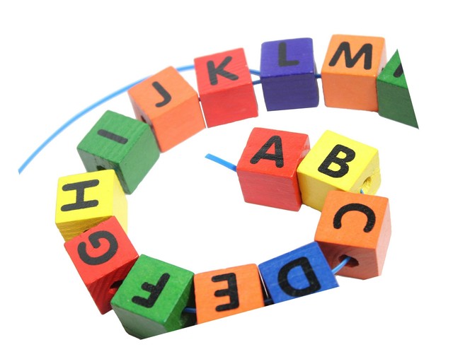 alphabet lacing beads
