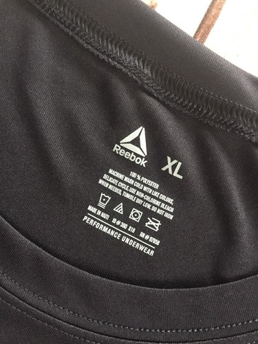 Reebok Boy's XL Black Athletic Moisture Wicking Top SS Fits BxG - Picture 7 of 8