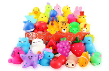 Squishies, 28 Pack Mochi Squishy Toys - Kawaii Cat Squishys Slow Rising Animals