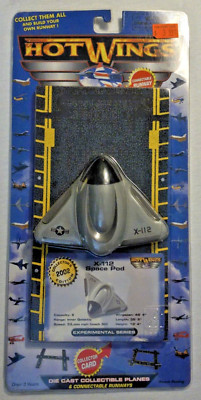Hot Wings X-112 Space Pod Experimental Series Diecast Plane Vintage #12109