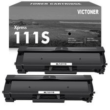 2 Pack MLT-D111S Toner Cartridge Black For Samsung Xpress M2020W M2070FW Printer