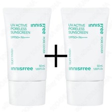 INNISFREE UV Active Poreless Sunscreen 50ml x2 SPF50 PA Korean Facial Cream