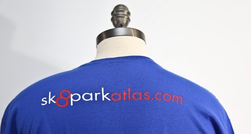 “I *heart* sk8boarding” I Love Skateboarding T-shirt Blue Large NOS sk8parkatlas - Picture 3 of 5