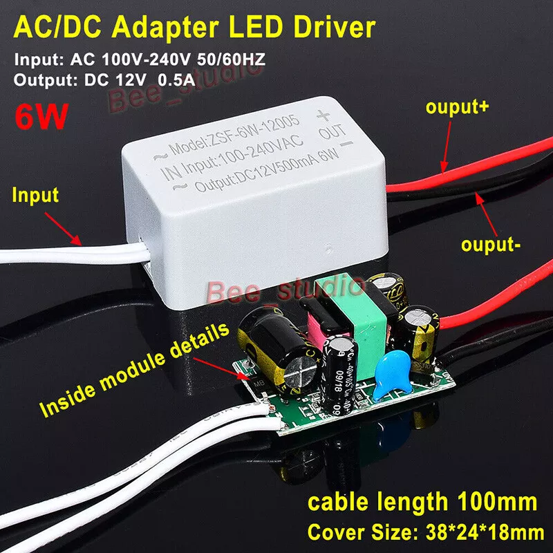 220V zu 12V Mini-Netzteil