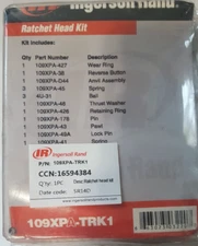 INGERSOLL RAND 109XPA-TRK1 Head Kit For 109XP 3/8" AIR RATCHET P7B
