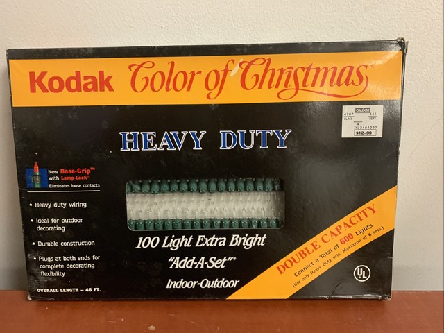 Kodak Color of Christmas 100light set for sale online eBay