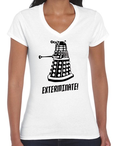 Dr Who T shirt Darlec exterminate retro T Shirts Tee Doctor Who Ladies Men's - Picture 18 of 33