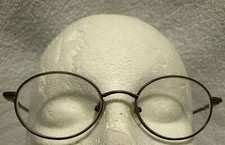 Vtg Bill Blass BBE 11-3 Eye Frames 49-19-135 Oval Pewter Tortoise Spring Hinges