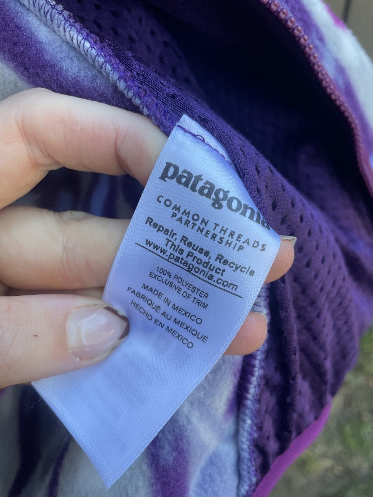 Patagonia Synchilla Full Zip Patterned Pine Patch… - image 5