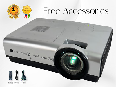Runderneuert Projektor DLP 2,500 Lumen  4K Kompatibel 3D Bereit HDMI VGA USB