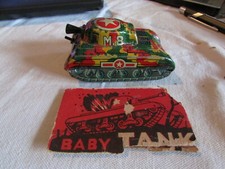 1960's Japanese Friction Tin Baby Tank