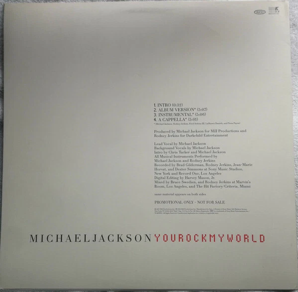 Michael Jackson You Rock My World 12" Promo Vinyl Schallplatte 022 - Bild 2 von 4