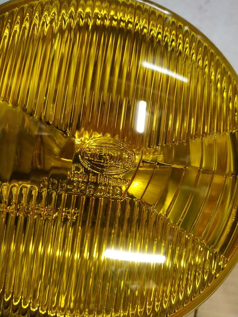 BMW E21-E12-E24 headlight low beams(2) insert yellow !!NEW  