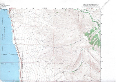 Red Rock, Montana 1965 Vintage USGS Topo Map 7.5 Quadrangle Topographic