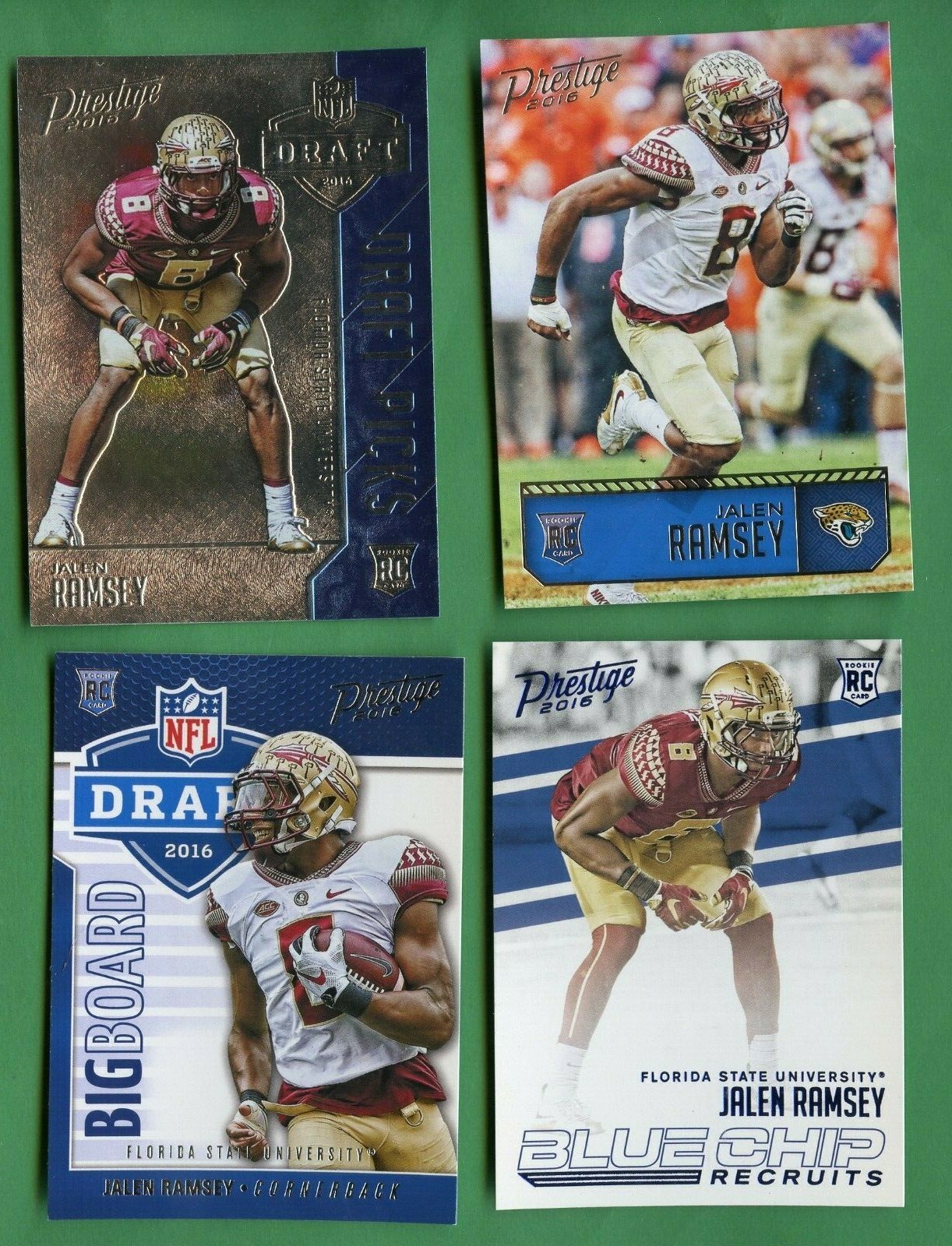 JALEN RAMSEY 2016 PRESTIGE FOOTBALL ROOKIE LOT 4 CARDS JAGUARS (RAMS) FSU |  eBay
