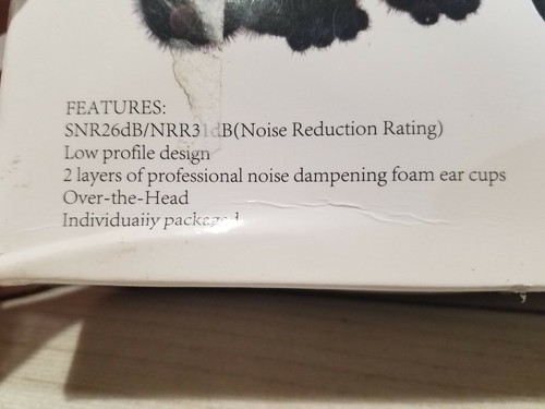 BABY GIRL EAR NOISE PROTECTION EARMUFFS EAR MUFFS PINK BLACK READ - Picture 9 of 9